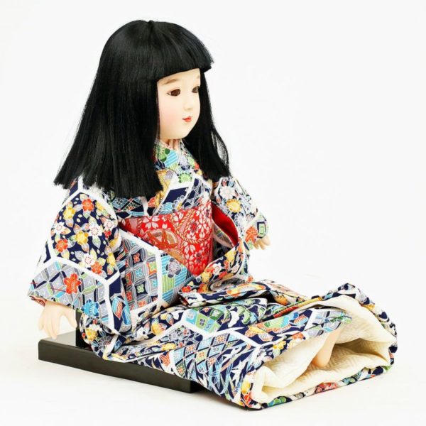 Japanese traditional Ichimatsu doll<br> Sitting - Size 13 - Image 5