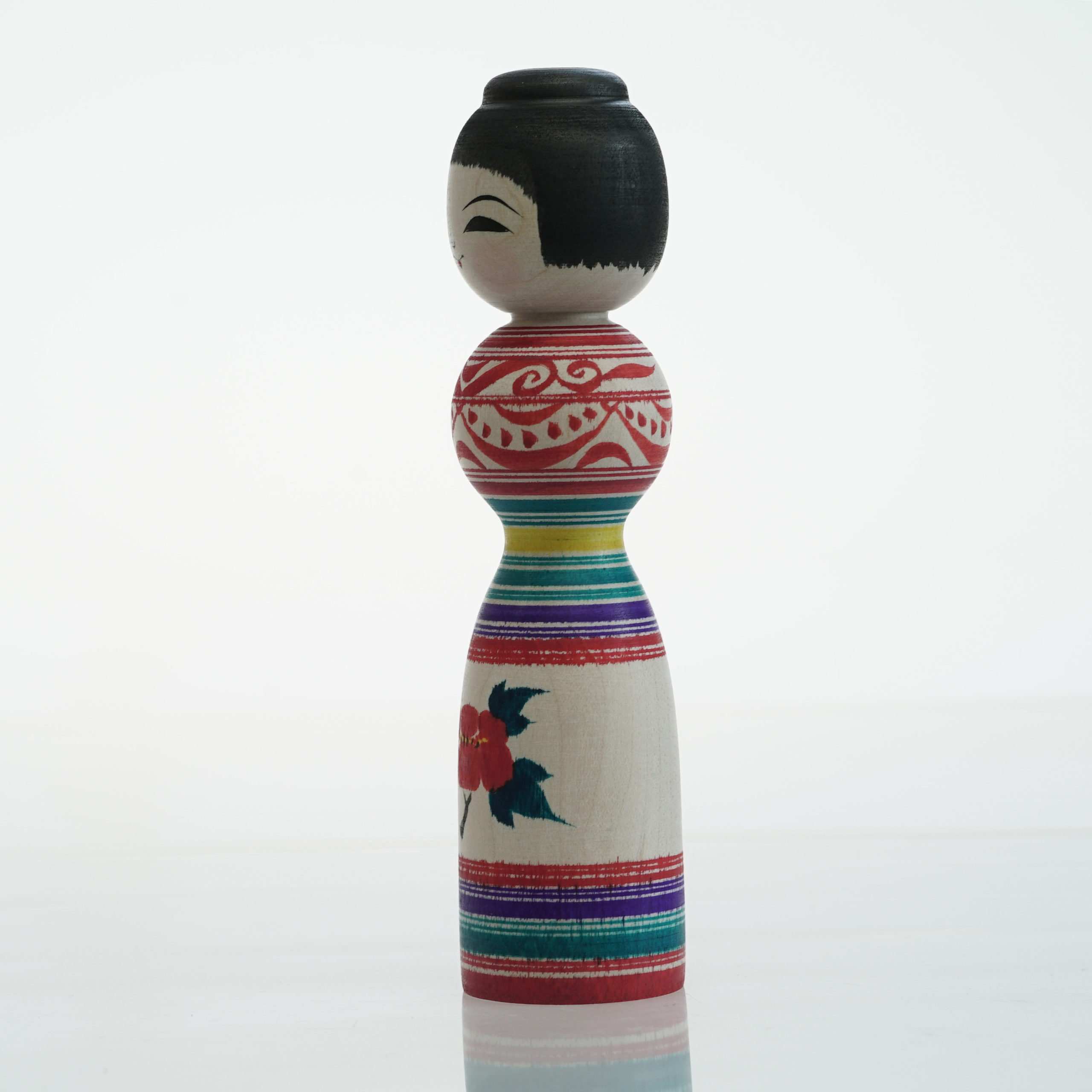 Details about   Apple Kokeshi doll YELLOW wooden about 12.5 cm Height MASAFUMI ABO Tsugaru Type 