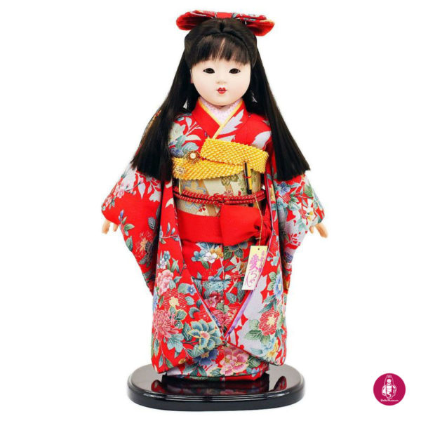 Kokeshi DollTraditional JapaneseHappy Girl Red 